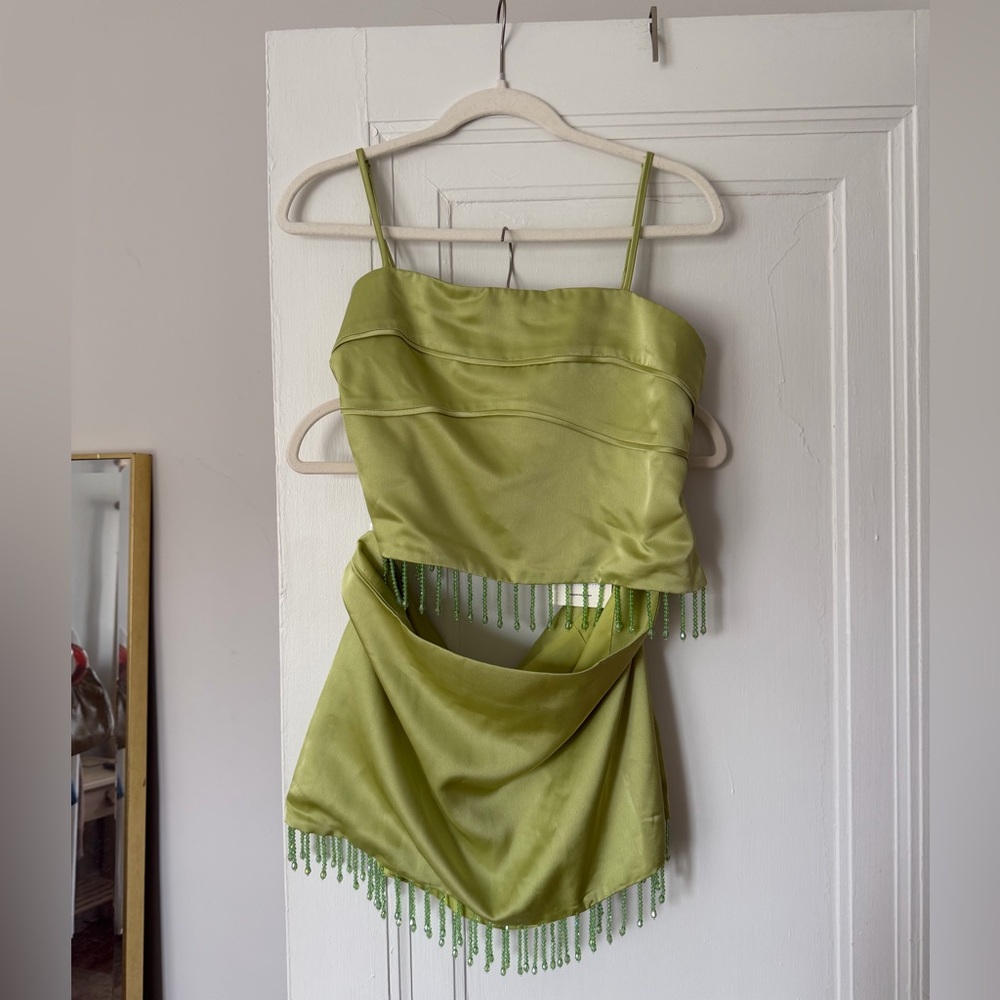 Bora Bora Beaded Top + Mini Skirt